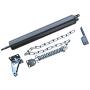 Ideal Security Inc. SK8730BL SK8730 Closer, Chain and Wide Bracket Bundle for Heavy Storm Doors 1.5 inch Diameter, Black