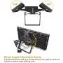STASUN 150W LED Flood Light, 13500lm Outdoor Security Lights with 330°Wider Lighting Area, 3000K, OSRAM LED Chips, IP66 Waterproof Exterior Floodlight for Yard, Court, Parking Lot