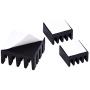 Mudder 8 Piece Black Aluminum Heatsink Cooler Cooling Kit for Raspberry Pi 3, Pi 2, Pi Model B+
