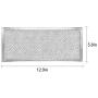 AMI PARTS W10208631A Filter Aluminum Mesh Microwave Oven Grease Filter 3-Pack（Packed in Box),Compatible with Whirlpool 12-15/16'' x 5-3/4'' x 1/16''
