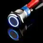 ESUPPORT Stainless Steel 12V 5A Car Auto Boat Blue Angel Eye LED Light Lamp Metal Push Button Rocker Toggle Switch On Off ESUPPORT Stainless Steel 12V 5A Car Auto Boat Blue Angel Eye LED Light Lamp Metal Push Button Rocker Toggle Switch On Off