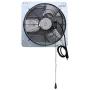 Iliving ILG8SF16V-T Wall-Mount Shutter Exhaust Fan, 16'' - Variable Speed, Silver
