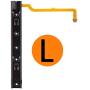 Side Rail with Ribbon Cable for Switch Console, NS Metal JoyCon Rail Replacement Part (Left)