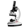 AmScope - FBA_M30-ABS-KT1-W AMSCOPE-Kids M30-ABS-KT1-W 120X-240X-300X-480X-600X-1200X 48pc Metal Arm & Base Educational Kids Biological Microscope Kit