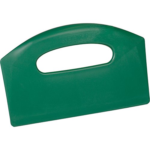 Remco 6960MD2 Green Polypropylene Metal Detectable Bench Scraper, Injection Molded Blade, 5'' L x 8.5'' W, 1 Piece