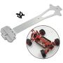 F Fityle Upgrade Metal Spare Parts Second Floor Plate for 1:12 WLtoys 124018 124019 4WD RC Model Car Buggy Crawler Replacement Accessories - Silver