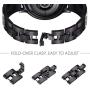 NewWays for Galaxy Active 2 Watch Band, 20mm Super Stunning Crystal Bracelet with Quick Release Pin for Galaxy Watch 3 41mm, Galaxy Watch Smartwatch 42mm, Galaxy Watch Active 40mm 44mm, Black