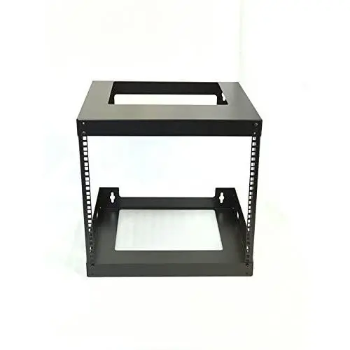 Raising Electronics 9U Wall Mount Open Frame 19 Inch Server Equipment Rack Threaded 15 Inch Depth Black (9U) Raising Electronics 9U Wall Mount Open Frame 19 Inch Server Equipment Rack Threaded 15 Inch Depth Black (9U)