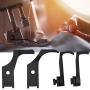 HEEPDD 4Pcs Metal Zipper Press Foot, 240133/240153 240135/240158 Metal Zipper Foot for Industrial Sewing Machine Cantor 111 CONSEW 206RB Brother B837