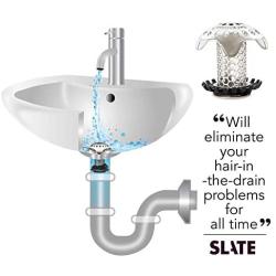 SinkShroom Ultra Revolutionary Bathroom Sink Drain Protector, Stainless Steel Standalone