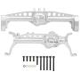 Dilwe RC Front Rear Axle, Metal Front Axle Axle Shell Upgrade Parts Accessory Compatible with SCX10 III 1/10 RC Car Model(Silver)
