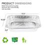 Aluminum Pans 9x13 Disposable Foil Pans (30 Pack) - Half Size Steam Table Deep Pans - Tin Foil Pans Great for Cooking, Heating, Storing, Prepping Food