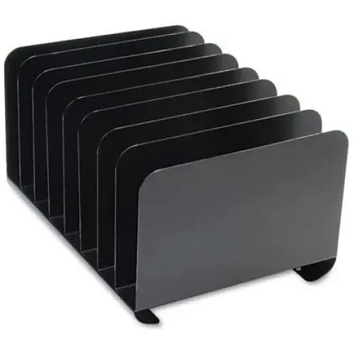 STEELMASTER Desktop Vertical Organizer, 8 Sections, Steel, 15'' x 8.13'' x 11'', Black (2648004) STEELMASTER Desktop Vertical Organizer, 8 Sections, Steel, 15'' x 8.13'' x 11'', Black (2648004)