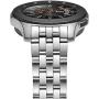 Kartice No Gaps Band Compatible with Samsung Galaxy Watch 46mm Bands Gear S3 Frontier No Gaps Band, 22mm Solid Stainless Steel No Gaps Watch Bands for Galaxy Watch 46mm Gear S3 Classic Bands