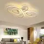 FeiMiao Close to Ceiling Light Fixtures LED Ceiling Light Natural Light White Modern Chandelier Flush Mount Ceiling Light 62W Metal Ceiling Light for Bedroom Aluminum Ceiling lamp 31.5INCH/4000K