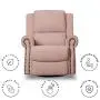 Delta Children Dylan Nursery Recliner Glider Swivel Chair, Blush Delta Children Dylan Nursery Recliner Glider Swivel Chair, Blush