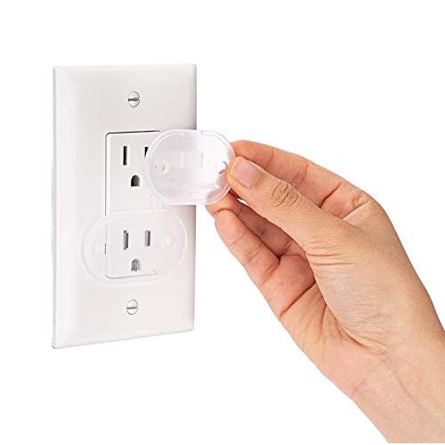 Safety Innovations, Ultimate Outlet Safety Cap, Baby Proofing Outlet Plugs, Child Safety Electrical Outlet Covers, Easy Installation, Protect Toddlers and Babies from Accidental Shock Hazard - 50 Pack