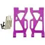 Mingbai Alloy Front&Rear Suspension Arms for WLtoys 124019 1/12 RC Car, RC Car Upgrade Metal Front&Rear Swing Arm Spare Part (2-Pack Rear Swing Arm)