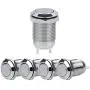 Larcele Mini Push Button Switch Waterproof Momentary Metal Automatic Return Button Switch JSANKG-01,5 Pieces (12mm) Larcele Mini Push Button Switch Waterproof Momentary Metal Automatic Return Button Switch JSANKG-01,5 Pieces (12mm)