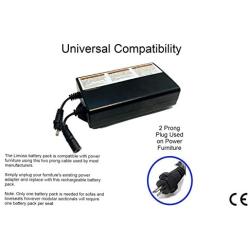 Limoss Rechargeable Battery Pack for Power Reclining Furniture. Wireless Universal Design for Electric Recliners, Sofas, Loveseats, Chairs and Couches