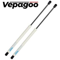 C1608055 19.7 inch 120Lbs Gas Shock Struts for RV Queen Bed Truck Tonneau Cover Camper Shell Shed Window Floor Hatch Door and DIY Heavy Duty Lid Door, Set of 2 Cream White.