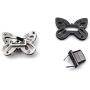 LARATH 4 Pieces Butterfly Shaped Clasp Turn Lock Metal Purse Twist Lock Closure Exquisite Practical Bag Buckles for DIY Craft Handbag Shoulder Bag Making Accessories, Mixed Color
