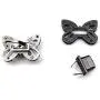 LARATH 4 Pieces Butterfly Shaped Clasp Turn Lock Metal Purse Twist Lock Closure Exquisite Practical Bag Buckles for DIY Craft Handbag Shoulder Bag Making Accessories, Mixed Color