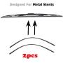 Metal Stents Wiper Strips Insert Rubber strip Blade Refill 8mm Soft 26'' 2pcs Styling Auto Car Vehicle