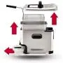 T-fal Deep Fryer with Basket, Stainless Steel, Easy to Clean Deep Fryer, Oil Filtration, 2.6-Pound, Silver, Model FR8000
