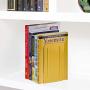 Acrimet Premium Metal Bookends (Heavy Duty) (Yellow Color) (1 Pair)