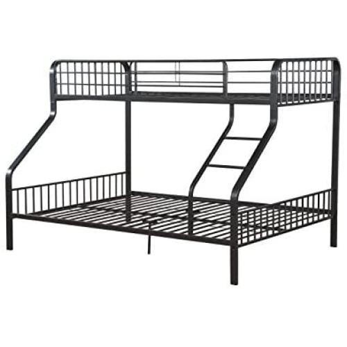 Acme Caius Gunmetal Twin XL Over Queen Bunk Bed