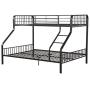 Acme Caius Gunmetal Twin XL Over Queen Bunk Bed