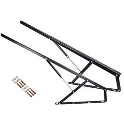 ECLV 5FT Hydraulic Bed Lift Mechanisms for Sofa Bed Box Storage King Queen Twin Space Saving DIY Project Hardware,Black