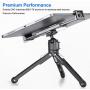 Lightweight Mini Tripod,All Metal Made, Portable for Digital Cameras,Cell Phone,Webcam,Cold Shoe Port on Ball Head Side for Video Rig Mount