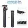 ULANZI Camera Tripod, Mini Flexible Tripod Stand with Hidden Phone Holder w Cold Shoe Mount, 1/4 Screw for Magic Arm, Universal for iPhone 11 Pro Max XS Max X 8 7 Samsung Canon Nikon Sony Cameras ULANZI Camera Tripod, Mini Flexible Tripod Stand with Hidden Phone Holder w Cold Shoe Mount, 1/4 Screw for Magic Arm, Universal for iPhone 11 Pro Max XS Max X 8 7 Samsung Canon Nikon Sony Cameras