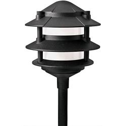 Paradise GL22764 Low Voltage Cast Aluminum 11W Path Light (Black, 8 Pack)