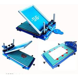 TECHTONGDA 3D Screen Printing Machine Micro-Registration Silk Screen Printing Press for PCB Metal Plate Glass Single Color Screen Printer 17.5x11.5 Inch