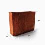Veradek Metallic Series Corten Steel Span Planter
