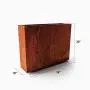 Veradek Metallic Series Corten Steel Span Planter Veradek Metallic Series Corten Steel Span Planter