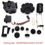 YU-NIYUT 1 Set Assembled Metal Gears with 370 Motor Speed Change Gear Box for WPL B1 B24 B16 B36 C24 1/16 4WD 6WD RC Car DIY Accessories