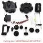 YU-NIYUT 1 Set Assembled Metal Gears with 370 Motor Speed Change Gear Box for WPL B1 B24 B16 B36 C24 1/16 4WD 6WD RC Car DIY Accessories
