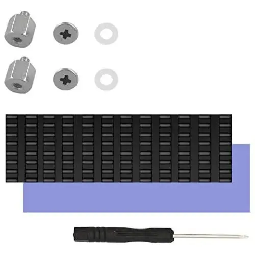 SGTKJSJS M.2 Screw Heatsink Kit,NVMe Screw m.2 Cooling Mounting 2280Thermal pad Kit SGTKJSJS M.2 Screw Heatsink Kit,NVMe Screw m.2 Cooling Mounting 2280Thermal pad Kit