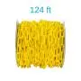 Houseables Plastic Chain, Safety Barrier, 124 Foot, 2'' Links, Light Weight, UV Protected, Accessory for Crowd Control, Queue Line, Decoration, Chains Link Fence (Yellow) Houseables Plastic Chain, Safety Barrier, 124 Foot, 2'' Links, Light Weight, UV Protected, Accessory for Crowd Control, Queue Line, Decoration, Chains Link Fence (Yellow)