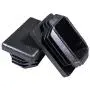 Prescott Plastics 1 x 1 1/2 Inch Rectangle Black Plastic Plug End Cap (10)