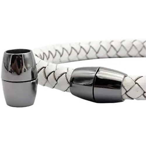 10 Pieces Magnetic Clasps and Closure for Bracelet Making 8mm Round Hole Black 10 Pieces Magnetic Clasps and Closure for Bracelet Making 8mm Round Hole Black