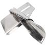 HEEPDD Sewing Machine Folder Binder, Metal Double Needle Waistband Sewing Machine Machine Accessories Industrial Seaming Machine Binder Binding Attachment Folder (Inlet 4-3/4 Outlet 2)
