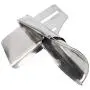 HEEPDD Sewing Machine Folder Binder, Metal Double Needle Waistband Sewing Machine Machine Accessories Industrial Seaming Machine Binder Binding Attachment Folder (Inlet 4-3/4 Outlet 2)
