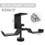 Under Desk Dual Headphone Hanger, 6amLifestyle Metal Headset Stand Gaming Earphone Holder Universal Clamp on Desk Hanger Hook for All Headsets, Black (Patent) Under Desk Dual Headphone Hanger, 6amLifestyle Metal Headset Stand Gaming Earphone Holder Universal Clamp on Desk Hanger Hook for All Headsets, Black (Patent)