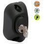 National Hardware V6203 LTCH DLUX BLK N346-202 5-7/8'' LokkLatch Deluxe Keyed Automatic Gate Lock Latch in Black