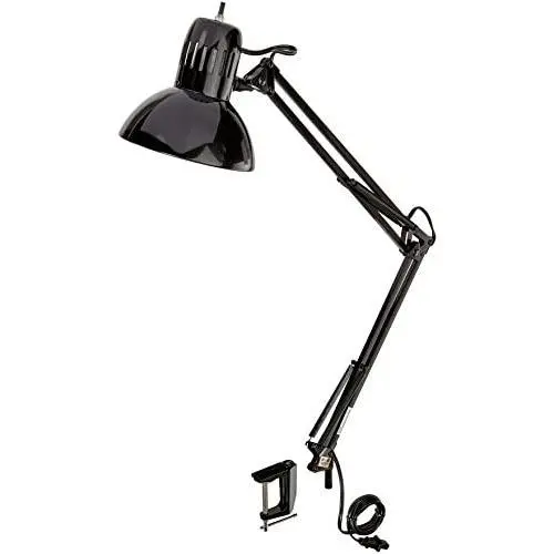Globe Electric 56963 Metal Clamp - Swing Arm Multi-Joint Desk Lamp, 31.5'', Black Globe Electric 56963 Metal Clamp - Swing Arm Multi-Joint Desk Lamp, 31.5'', Black